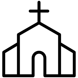 Church Thin Icon from Phosphor Thin Set