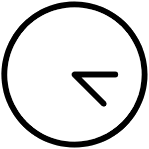 Clock Afternoon Thin Icon from Phosphor Thin Set