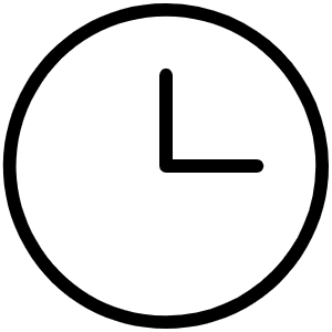 Clock Thin Icon from Phosphor Thin Set