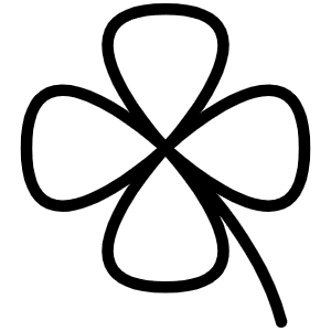 Clover Thin Icon from Phosphor Thin Set