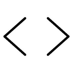 Code Simple Thin Icon from Phosphor Thin Set
