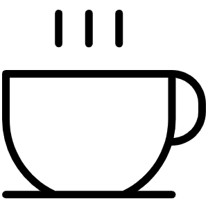 Coffee Thin Icon from Phosphor Thin Set