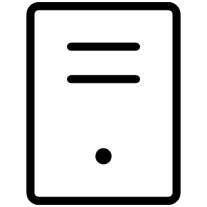Computer Tower Thin Icon from Phosphor Thin Set