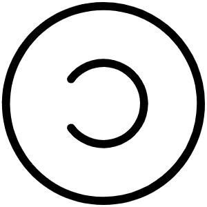 Copyleft Thin Icon from Phosphor Thin Set