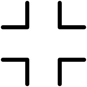 Corners In Thin Icon from Phosphor Thin Set