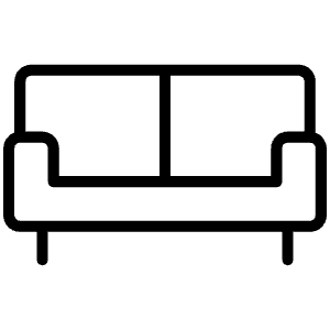 Couch Thin Icon from Phosphor Thin Set