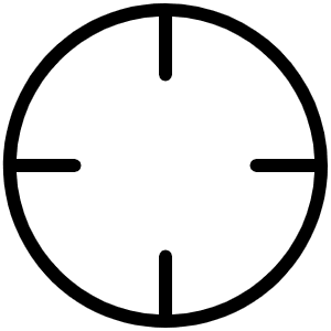 Crosshair Simple Thin Icon from Phosphor Thin Set