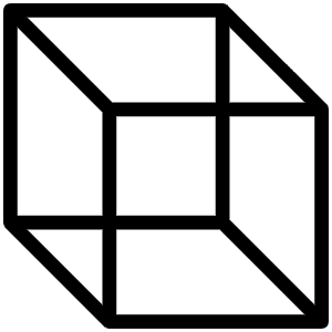 Cube Transparent Thin Icon from Phosphor Thin Set