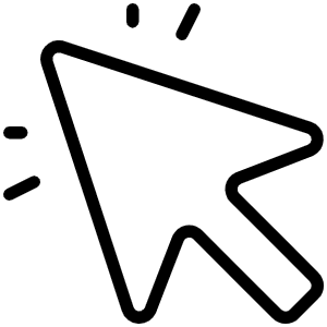 Cursor Click Thin Icon from Phosphor Thin Set