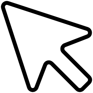 Cursor Thin Icon from Phosphor Thin Set