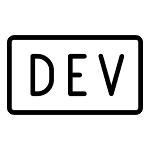 Dev To Logo Thin Icon from Phosphor Thin Set