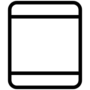 Device Tablet Thin Icon from Phosphor Thin Set