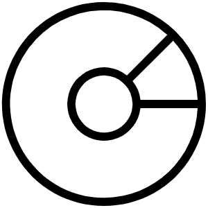 Disc Thin Icon from Phosphor Thin Set