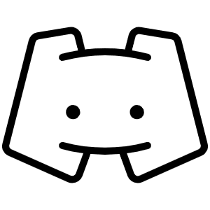 Discord Logo Thin Icon from Phosphor Thin Set