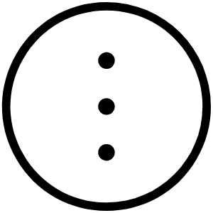Dots Three Circle Vertical Thin Icon from Phosphor Thin Set