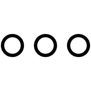 Dots Three Outline Thin Icon from Phosphor Thin Set