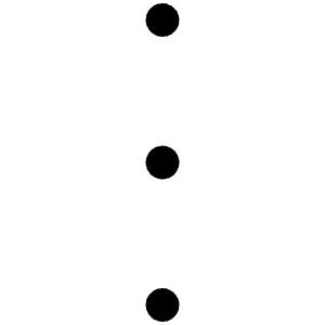 Dots Three Vertical Thin Icon from Phosphor Thin Set