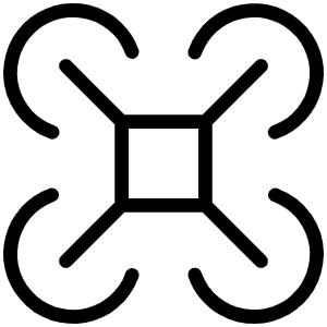 Drone Thin Icon from Phosphor Thin Set