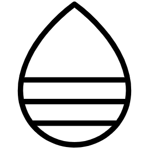 Drop Half Bottom Thin Icon from Phosphor Thin Set