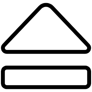 Eject Thin Icon from Phosphor Thin Set