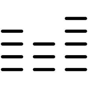 Equalizer Thin Icon from Phosphor Thin Set
