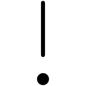 Exclamation Mark Thin Icon from Phosphor Thin Set