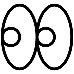 Eyes Thin Icon from Phosphor Thin Set