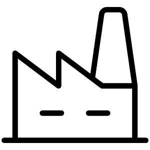 Factory Thin Icon from Phosphor Thin Set
