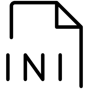 File Ini Thin Icon from Phosphor Thin Set