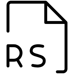 File Rs Thin Icon from Phosphor Thin Set