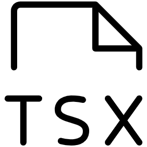 File Tsx Thin Icon from Phosphor Thin Set
