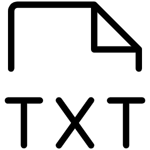 File Txt Thin Icon from Phosphor Thin Set