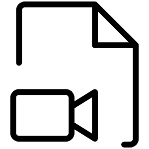 File Video Thin Icon from Phosphor Thin Set