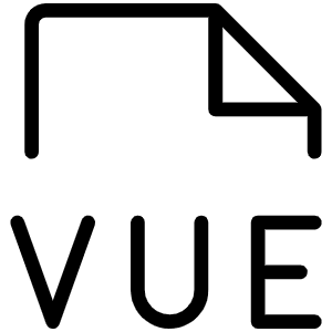 File Vue Thin Icon from Phosphor Thin Set