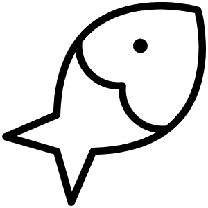 Fish Thin Icon from Phosphor Thin Set