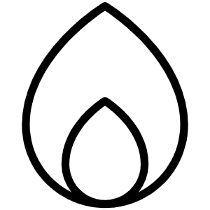 Flame Thin Icon from Phosphor Thin Set