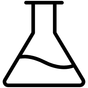 Flask Thin Icon from Phosphor Thin Set