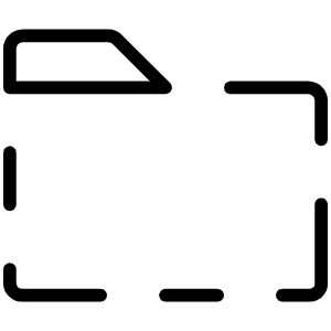 Folder Dashed Thin Icon from Phosphor Thin Set