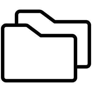 Folders Thin Icon from Phosphor Thin Set