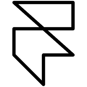 Framer Logo Thin Icon from Phosphor Thin Set