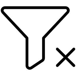 Funnel X Thin Icon from Phosphor Thin Set