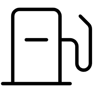 Gas Pump Thin Icon from Phosphor Thin Set