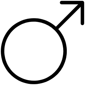 Gender Male Thin Icon from Phosphor Thin Set