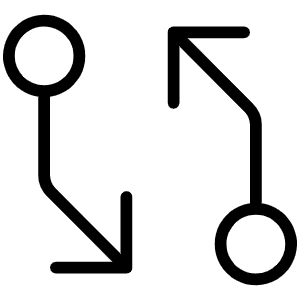 Git Diff Thin Icon from Phosphor Thin Set