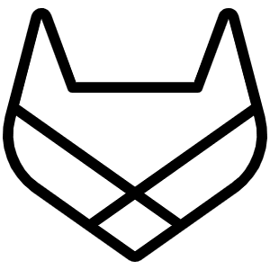 Gitlab Logo Thin Icon from Phosphor Thin Set