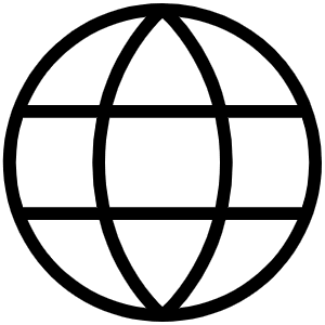 Globe Thin Icon from Phosphor Thin Set