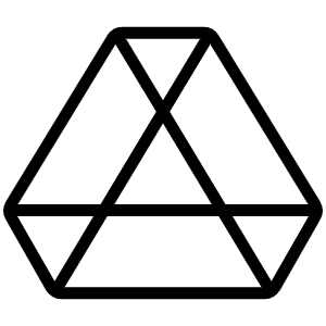 Google Drive Logo Thin Icon from Phosphor Thin Set