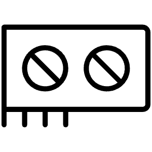 Graphics Card Thin Icon from Phosphor Thin Set