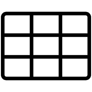Grid Nine Thin Icon from Phosphor Thin Set