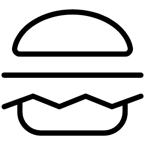 Hamburger Thin Icon from Phosphor Thin Set